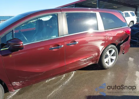 2018 Honda Odyssey Ex-L from USA, damaged, VIN 5FNRL6H79JB064043